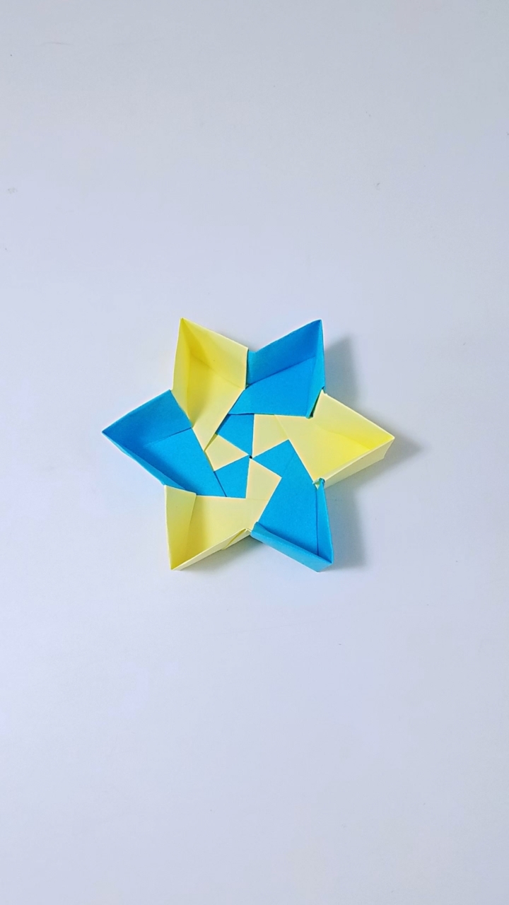 折纸#折纸六角星星盒子教程