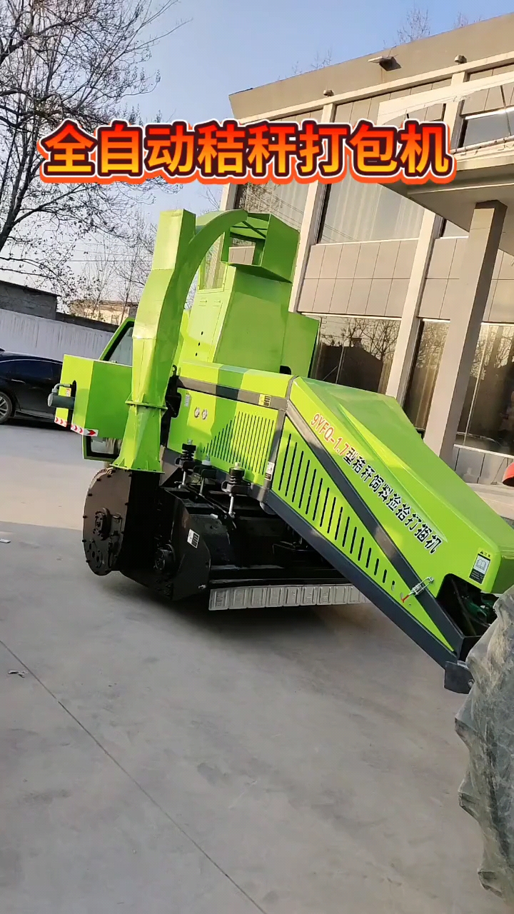 秸秆打捆机#3次粉碎加揉丝,4次除尘小方捆,小马力拖拉机牵引带动