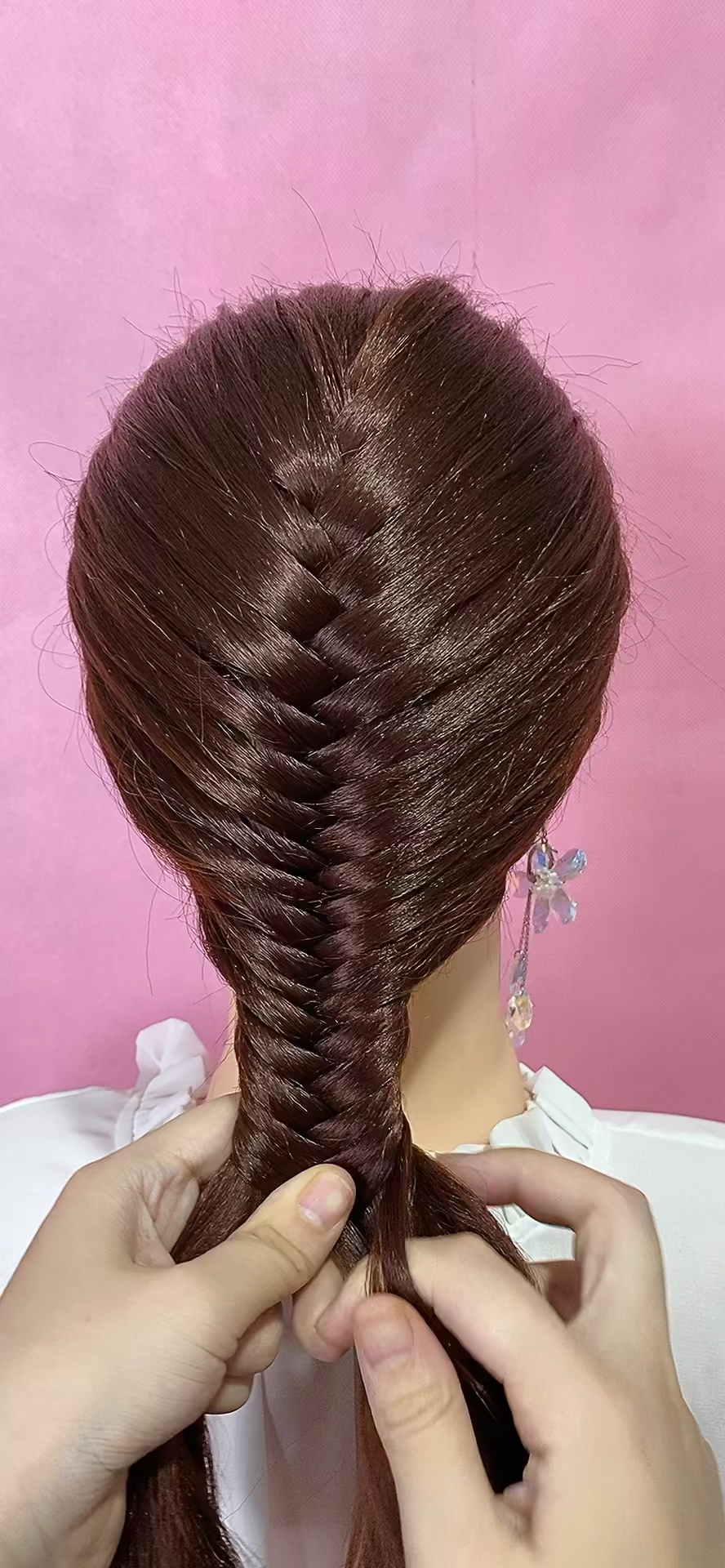 全民最火编发#满头鱼纹理感编发教程讲解