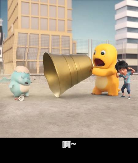 动漫#传说中的狮吼功——奶龙