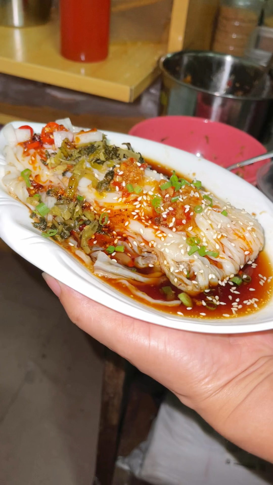 芝麻素肠粉,泡沫箱肠粉