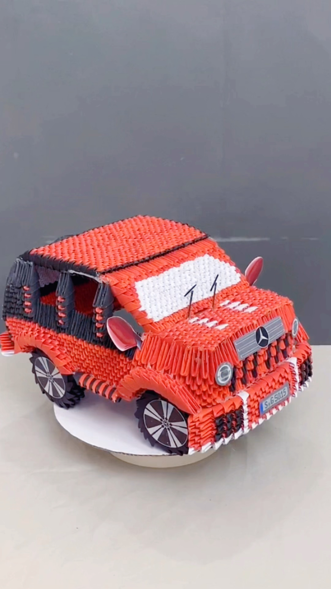 手工制作#你们要看用纸做的越野车,看看像吗