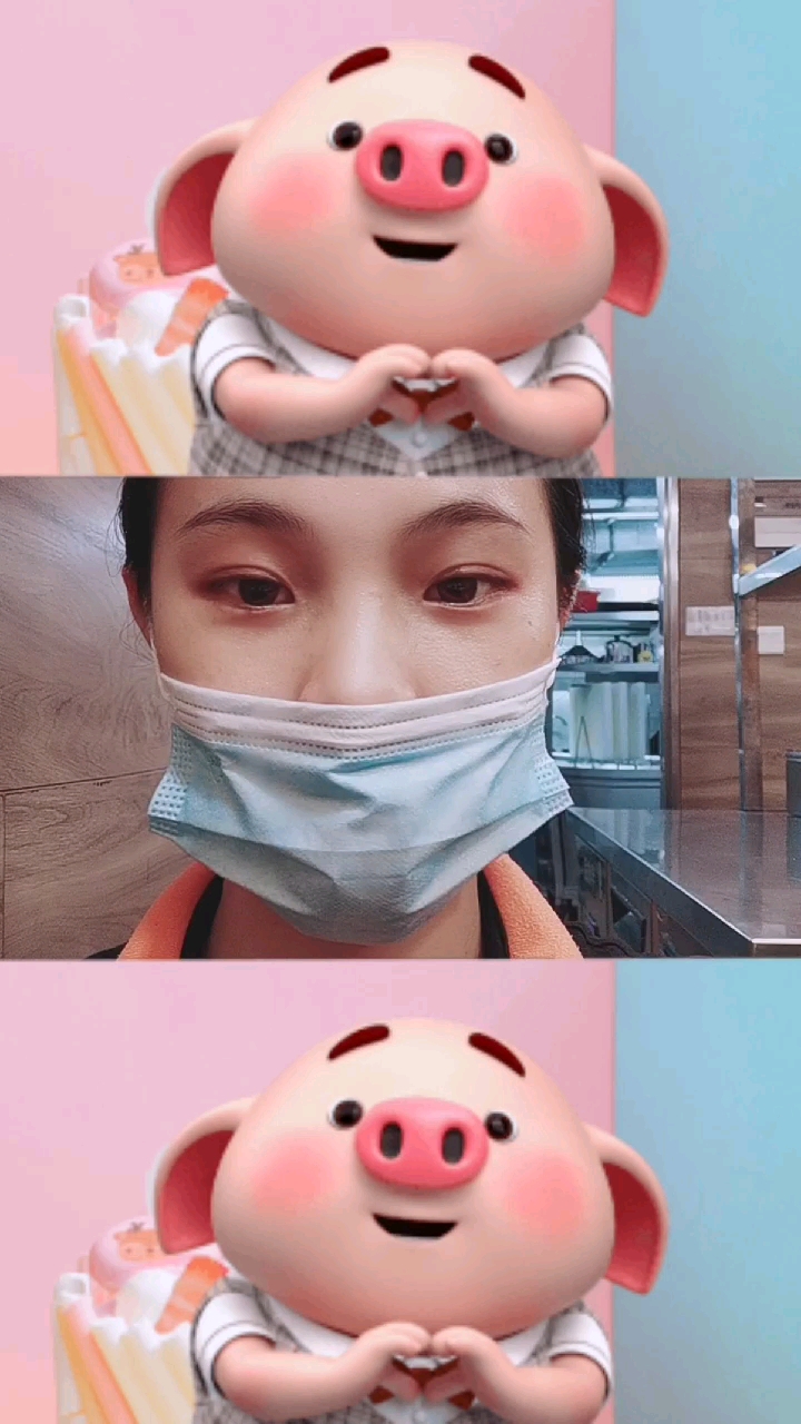 一起和小猪猪来个卖萌五连拍吧