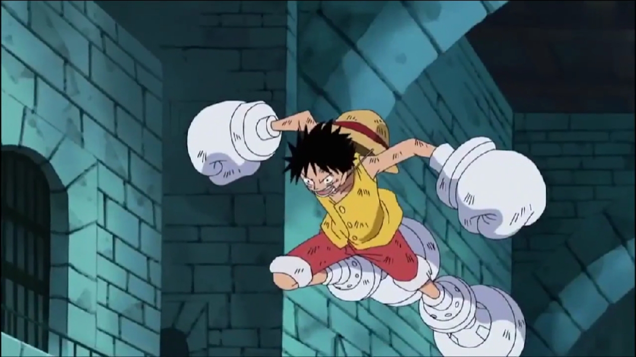 海贼王经典战斗片段～路飞vs麦哲伦