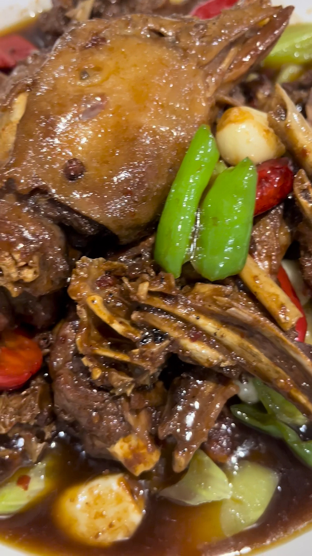 天井农庄特色菜#农庄美食91红烧大鹅99-度小视