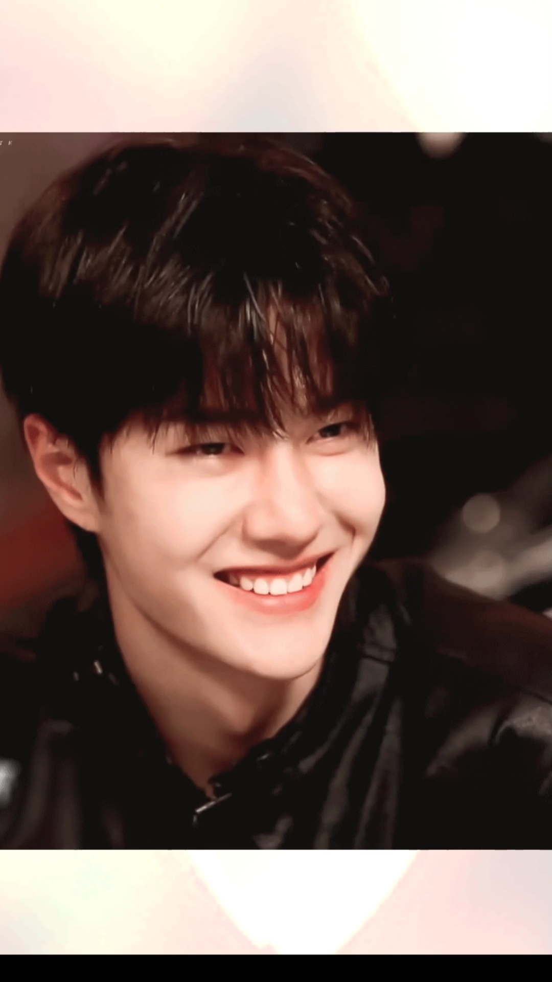 王一博甜甜的微笑