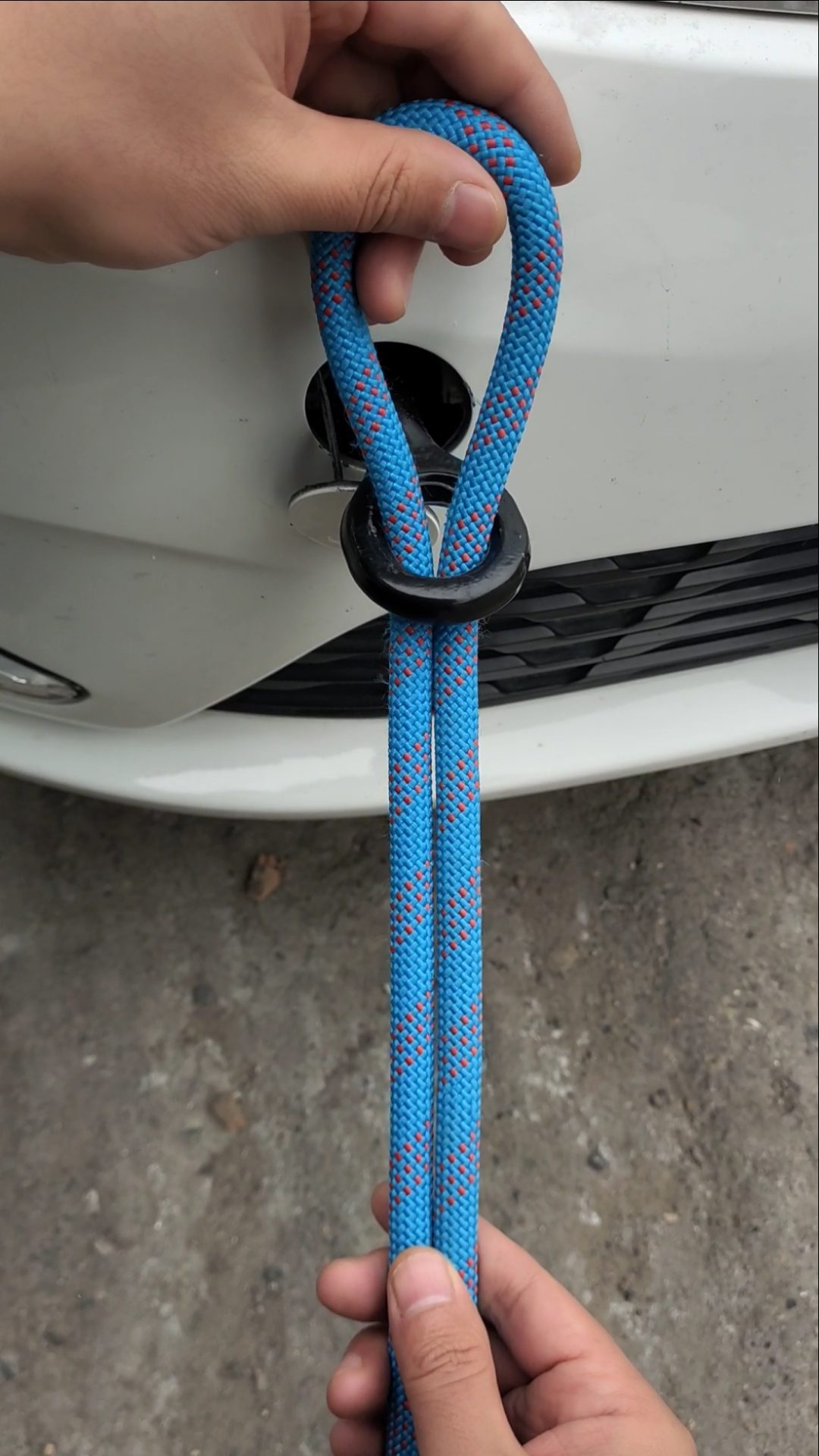 拖车绳正确的打结方法