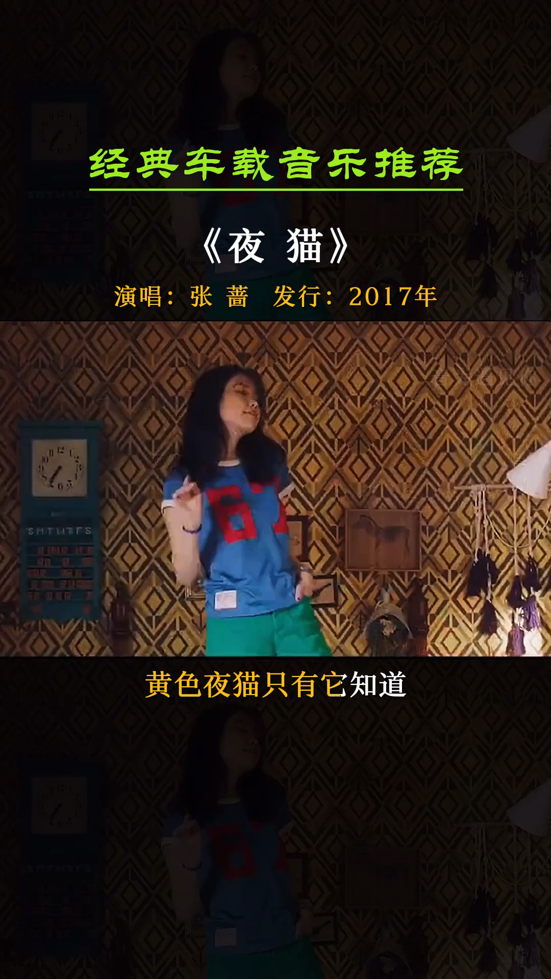 一首夜猫带你一起跳起迪斯科《夜猫》张蔷-度小视