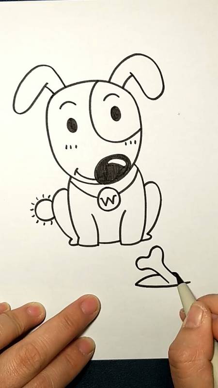 画画原来如此简单#狗狗简笔画简单易学包你一学就会
