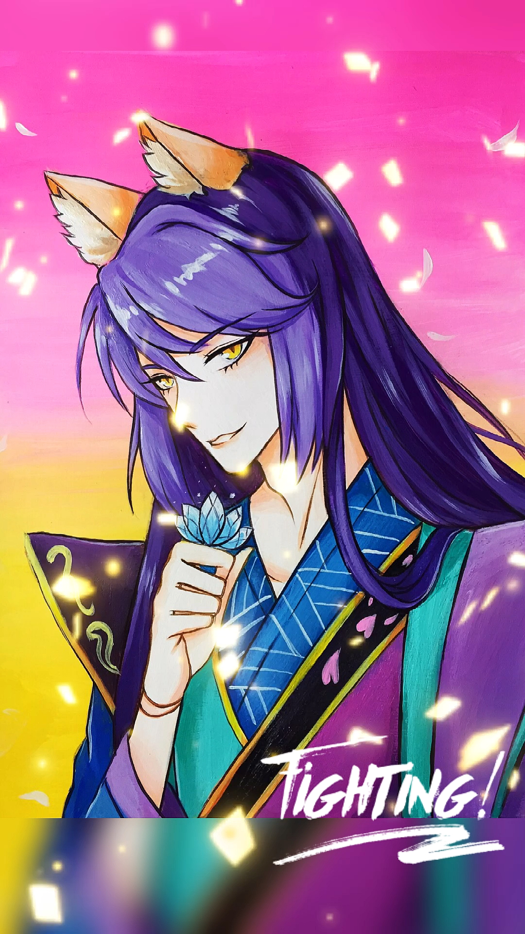 画画#叶罗丽男神颜爵闪亮登场,这只狐狸不一般,细节在他手里～-缎小