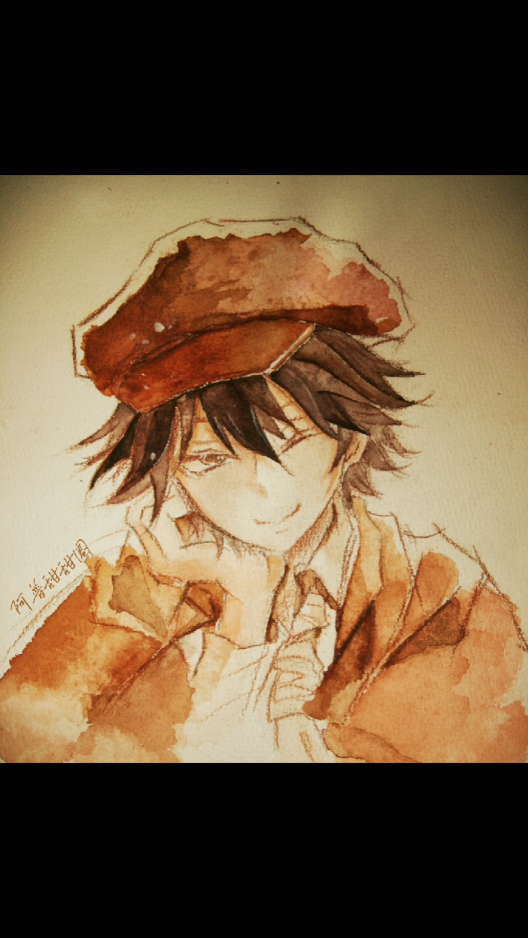 手绘乱步,临摹的[滤镜比我会画画系列…]只学了十几节课水彩,反正我