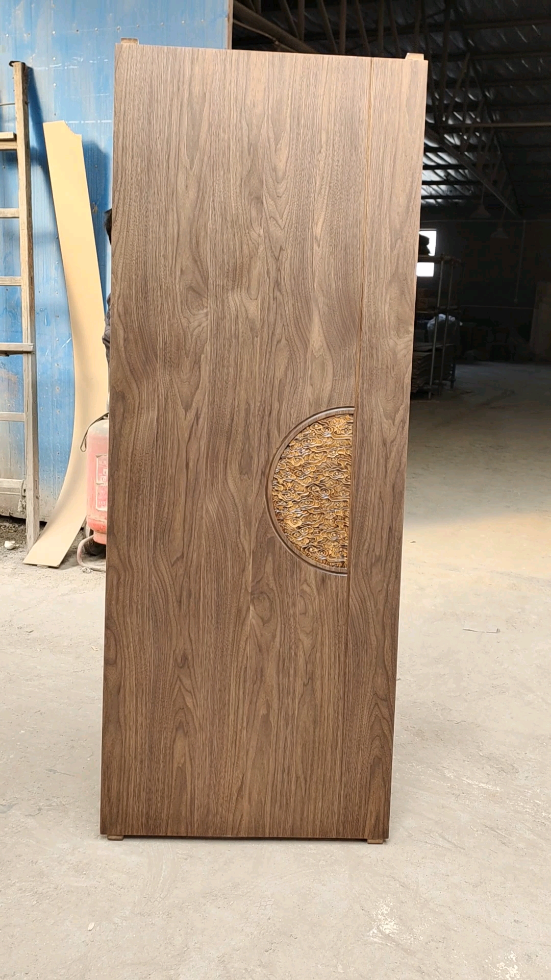 新中式木门黑胡桃零度肤感半透纹理通透清晰让家回归自然北京林哥肤感