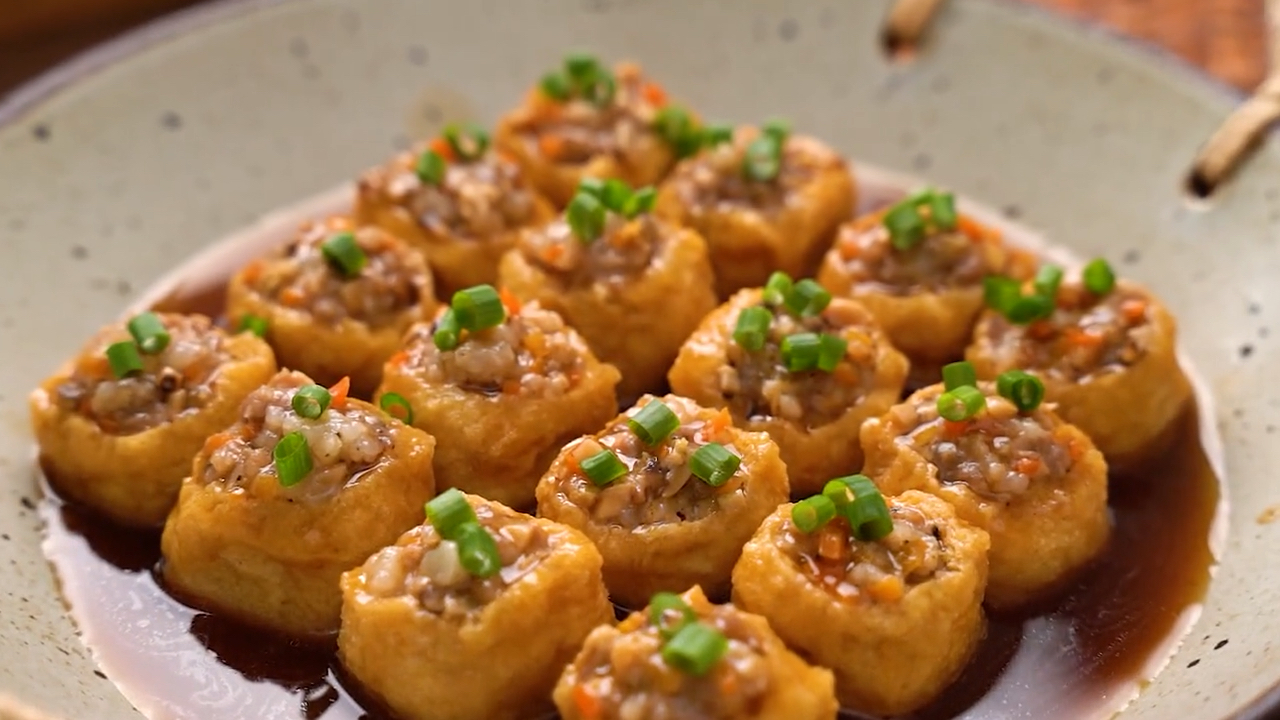 在家做个拿手菜#酿豆腐泡