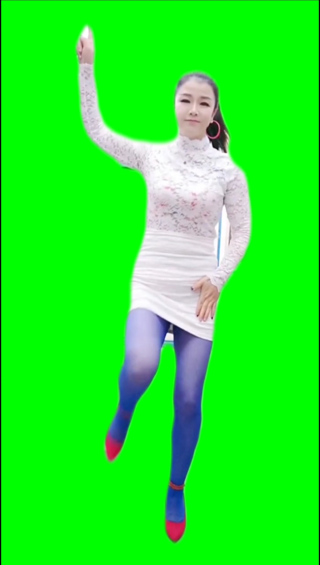 我要上热门#美女爆闪绿幕素材