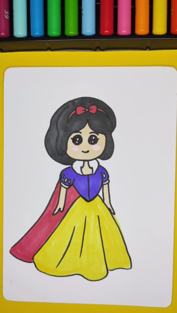 简笔画#你喜欢贝儿姐姐还是白雪妹妹?