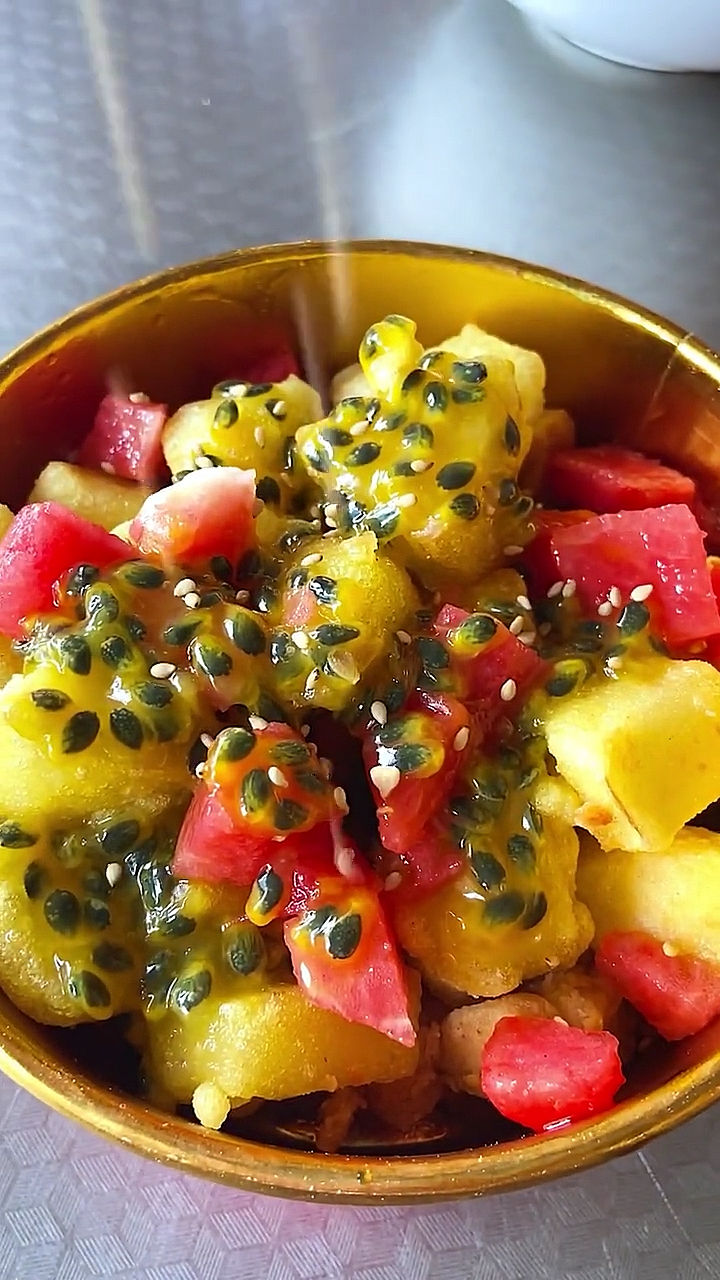 美食看中国特色小吃水果炸鸡好吃不腻干饭人的快乐源泉下午茶必备