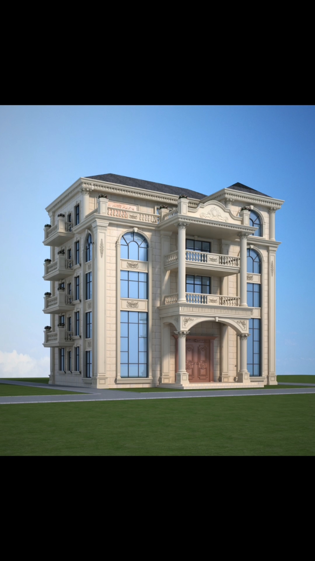 农村别墅#三层半欧式别墅