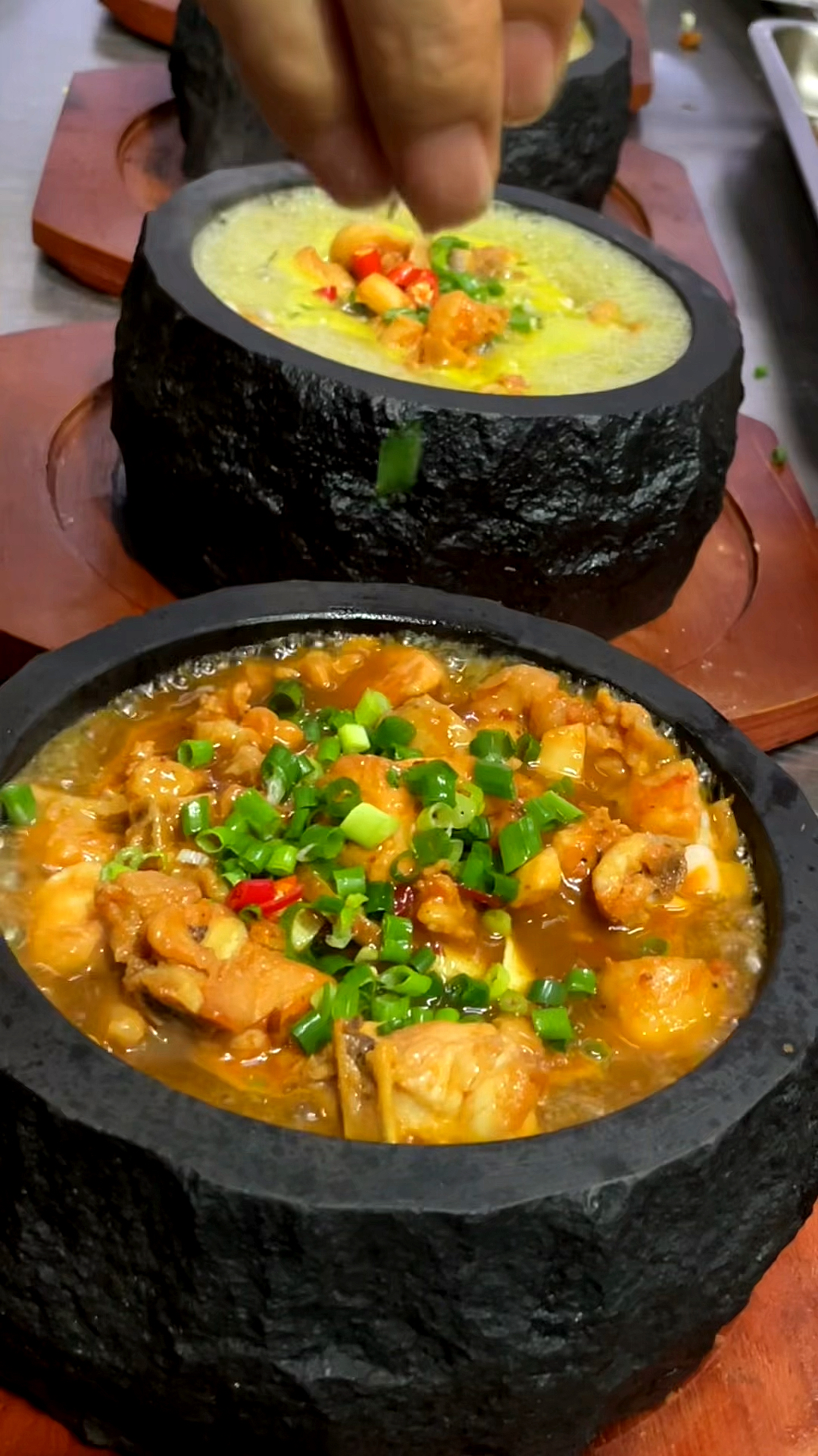 网红美食#石锅泡泡鸡