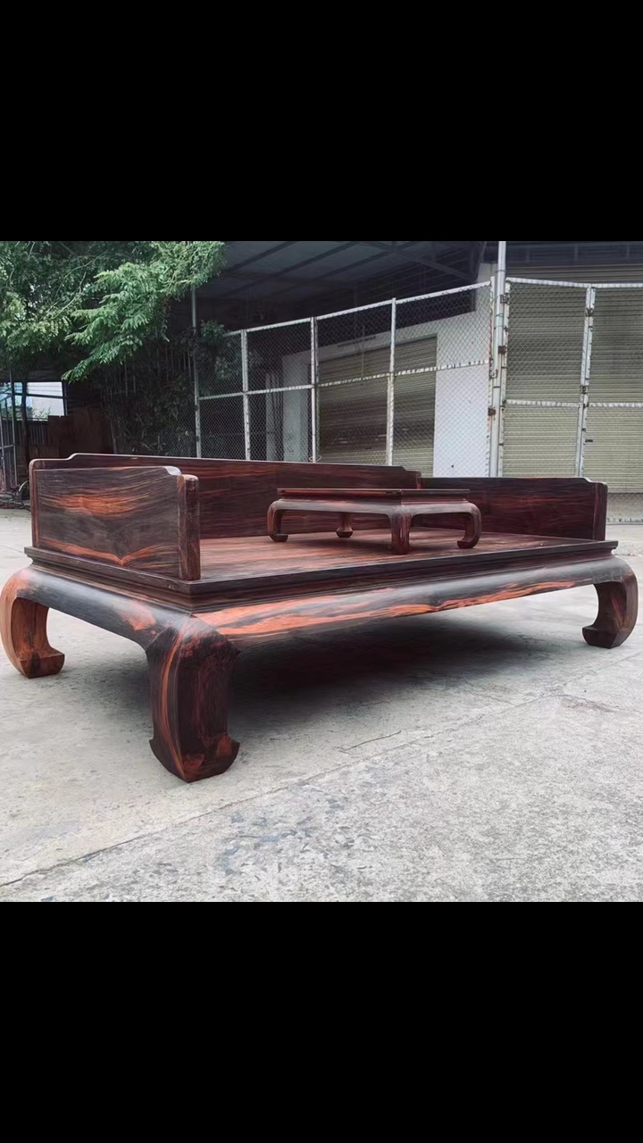 旅游进行时#大红酸枝罗汉床