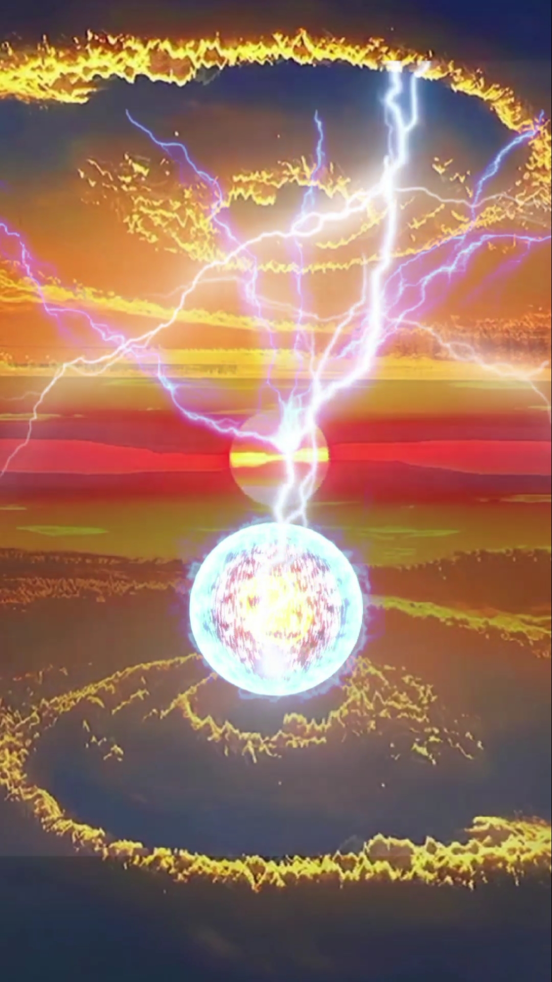 全民特效师#晚霞红色雷电交加,这个效果怎么样