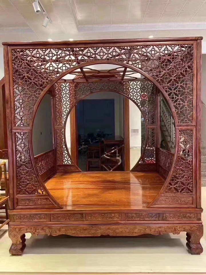 红木家具#黄花梨公主床