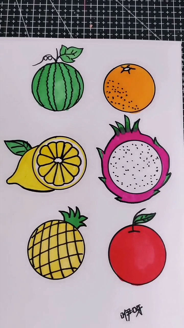 画画原来如此简单学画水果简笔画