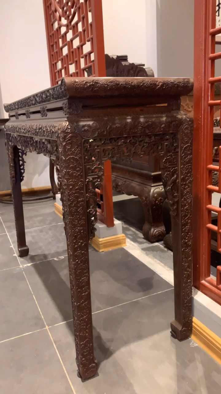 古典红木家具#大红酸枝老红木平头案玄关案古典红木家具古色古香稳怂