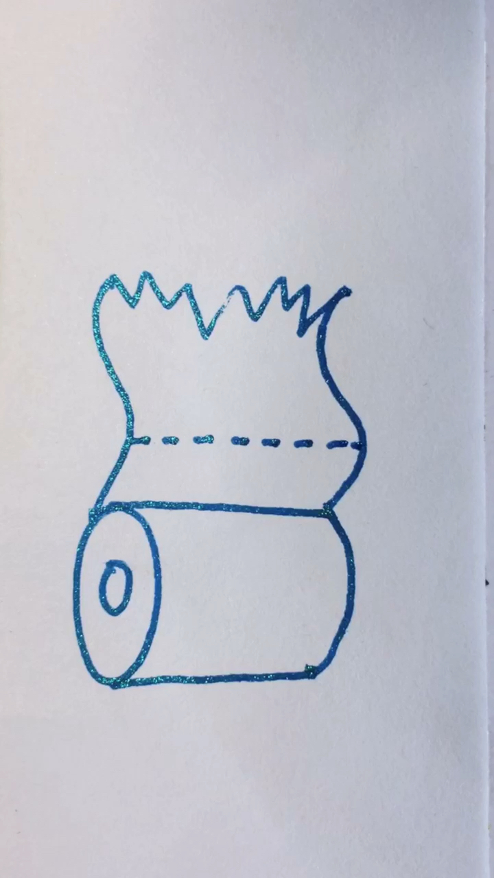 画画原来如此简单学画卫生纸简笔画