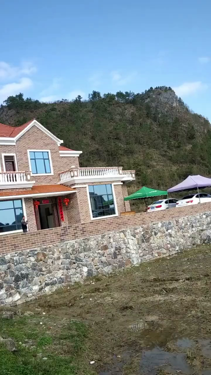 农村自建房#大山里的别墅真滴美