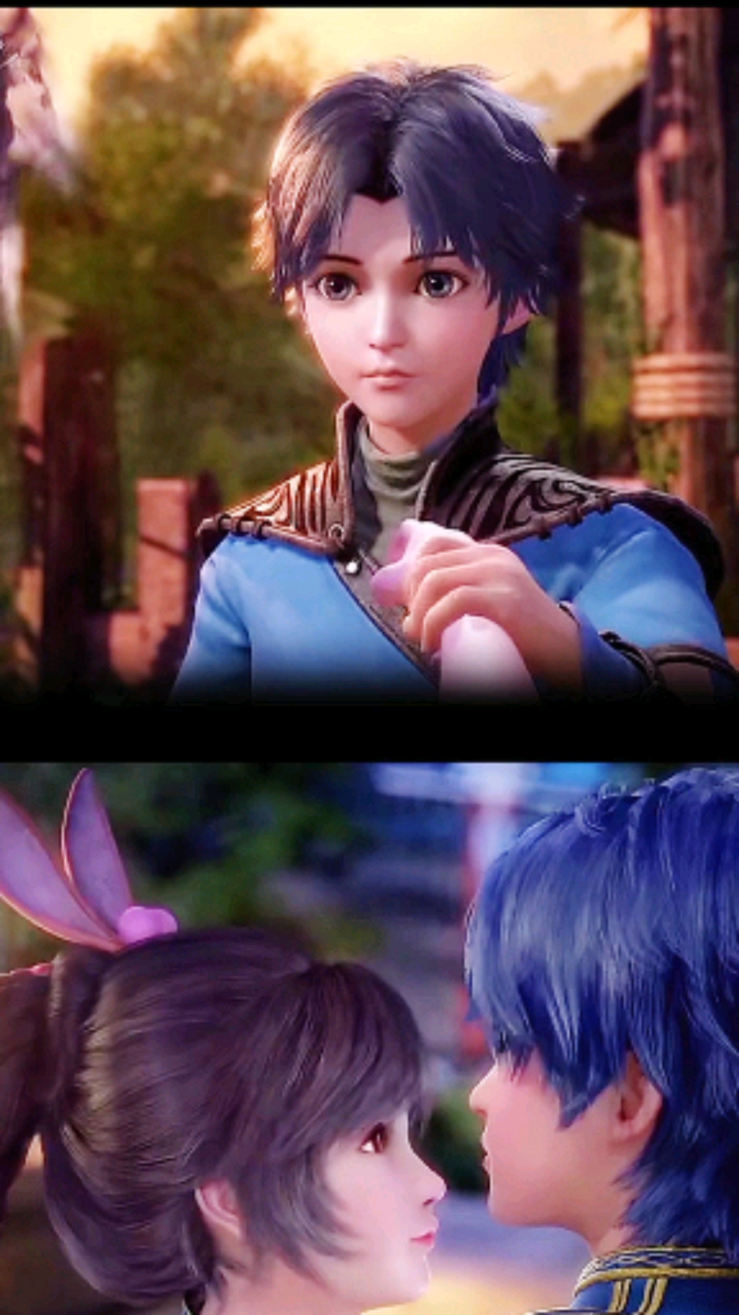 动态壁纸#斗罗大陆唐三和小舞小时候-度小视