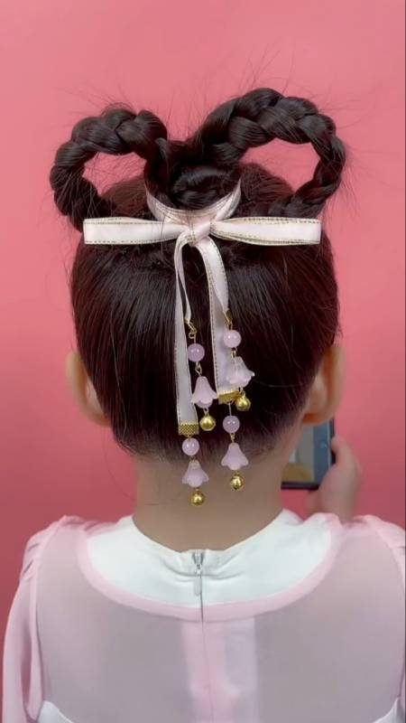 儿童编发#简单古风汉服发型来咯