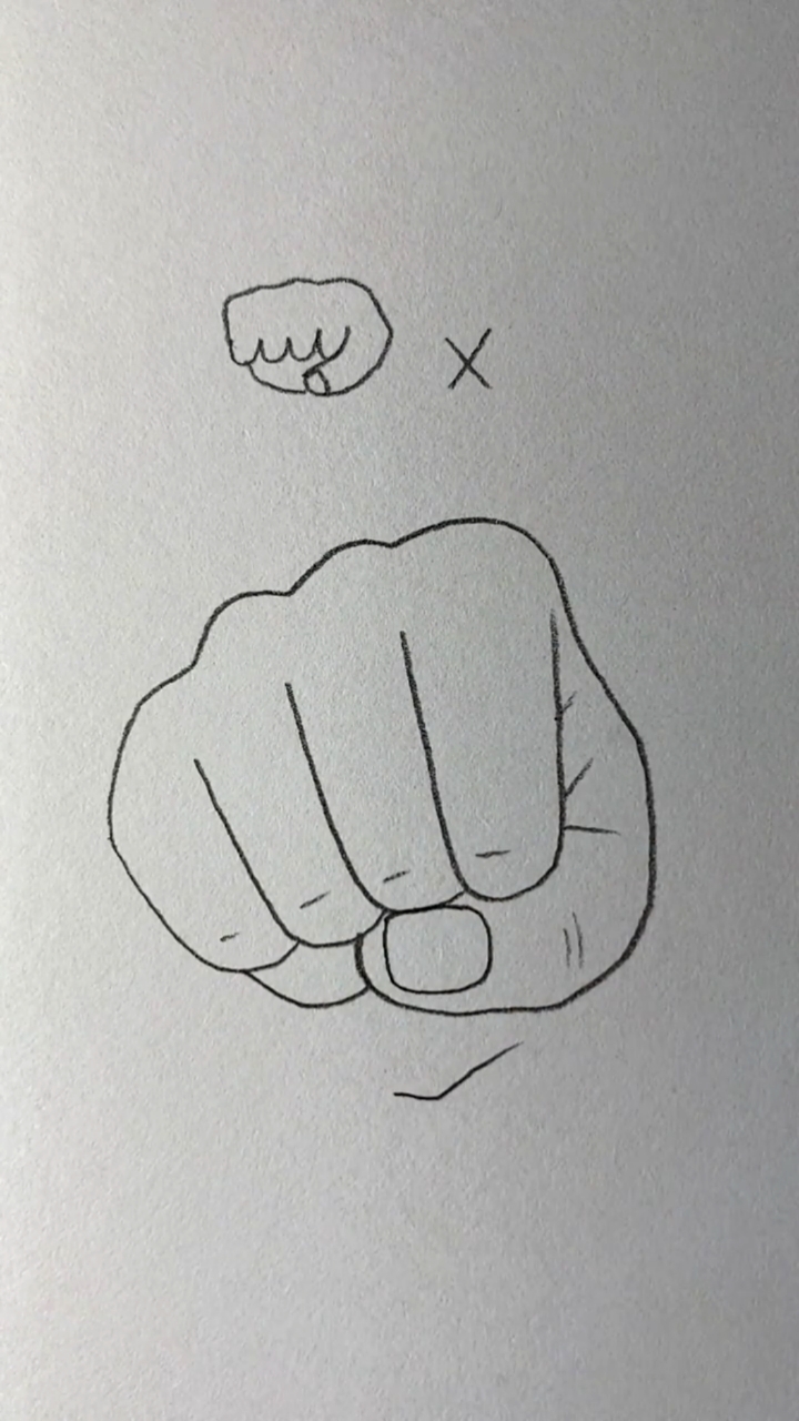 画画原来如此简单#拳头的正确画法98-度小视