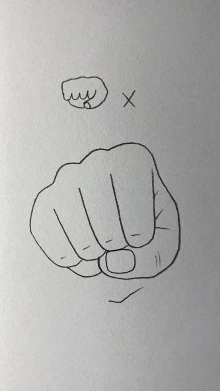 画画原来如此简单#拳头的正确画法98-度小视