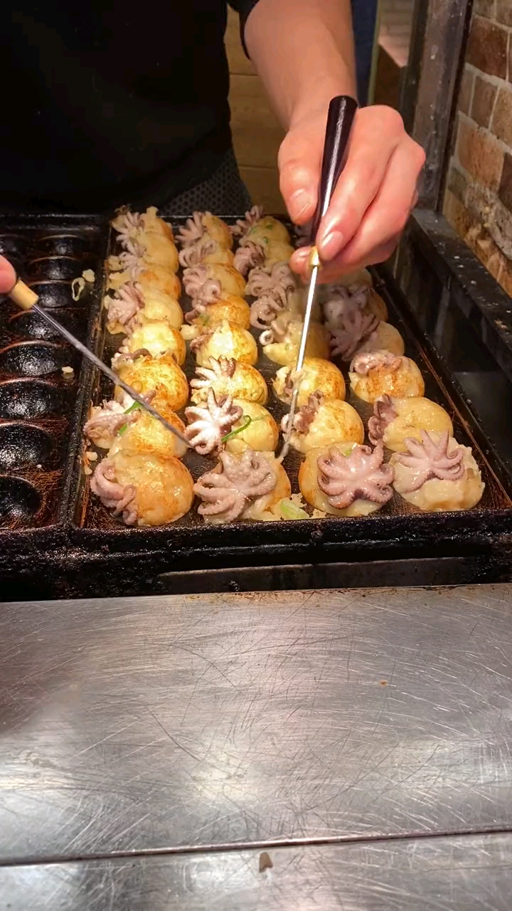 美食#有一整只章鱼的小丸子,才是章鱼小丸子