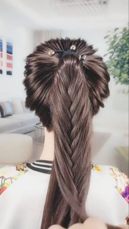 全民最火编发#夏天这样编发太配了