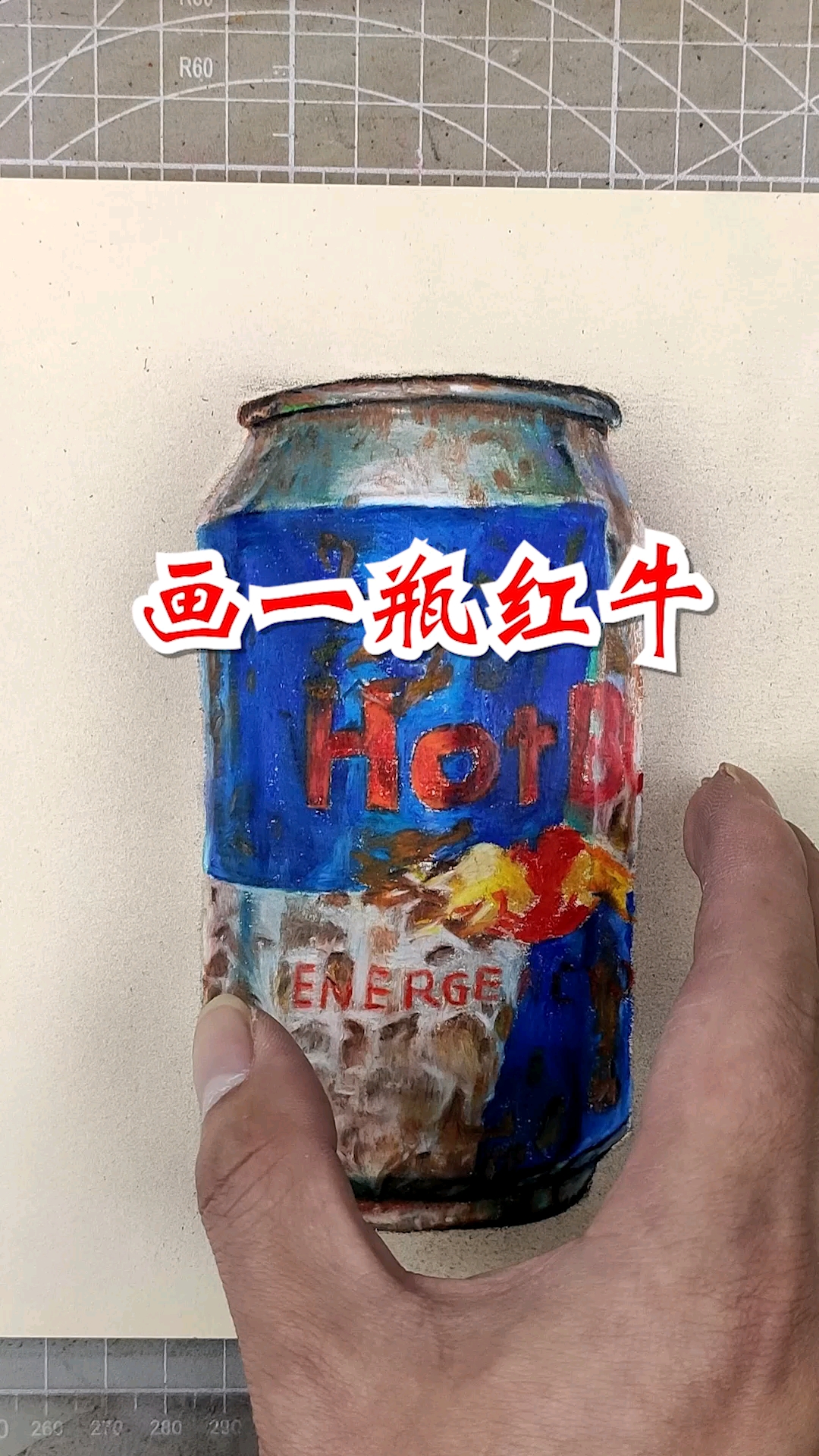 大佬来了#画一罐有故事的红牛!