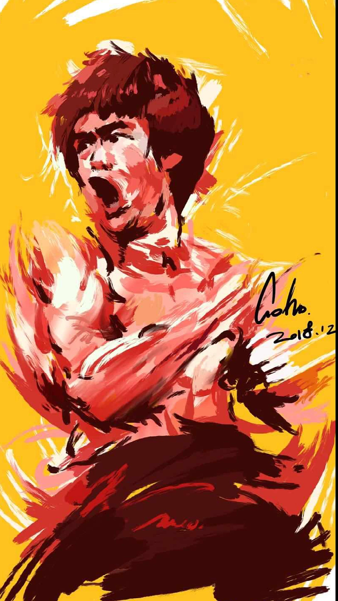 我要上热门#手绘李小龙