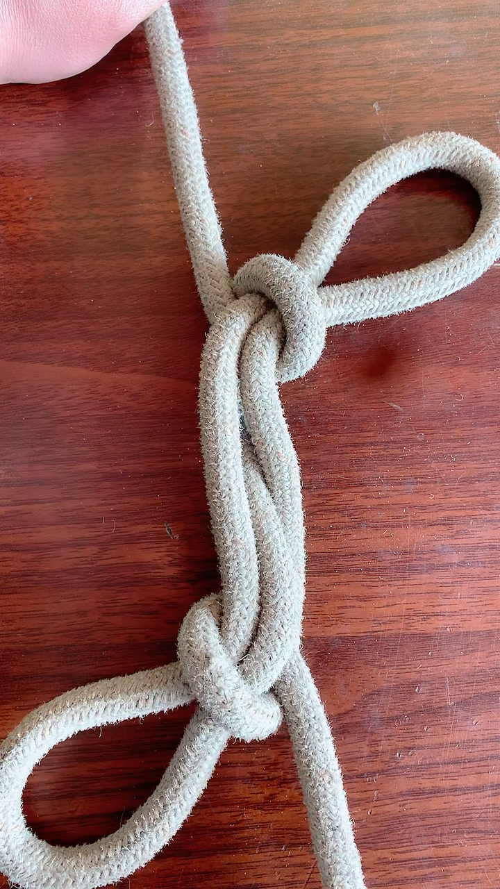 绳子过长的时候要用这个缩绳结打法