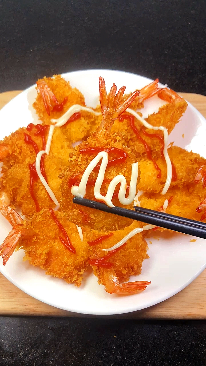 自制美食#香脆可口的炸虾尾,简单又好吃,跟我做起来吧!