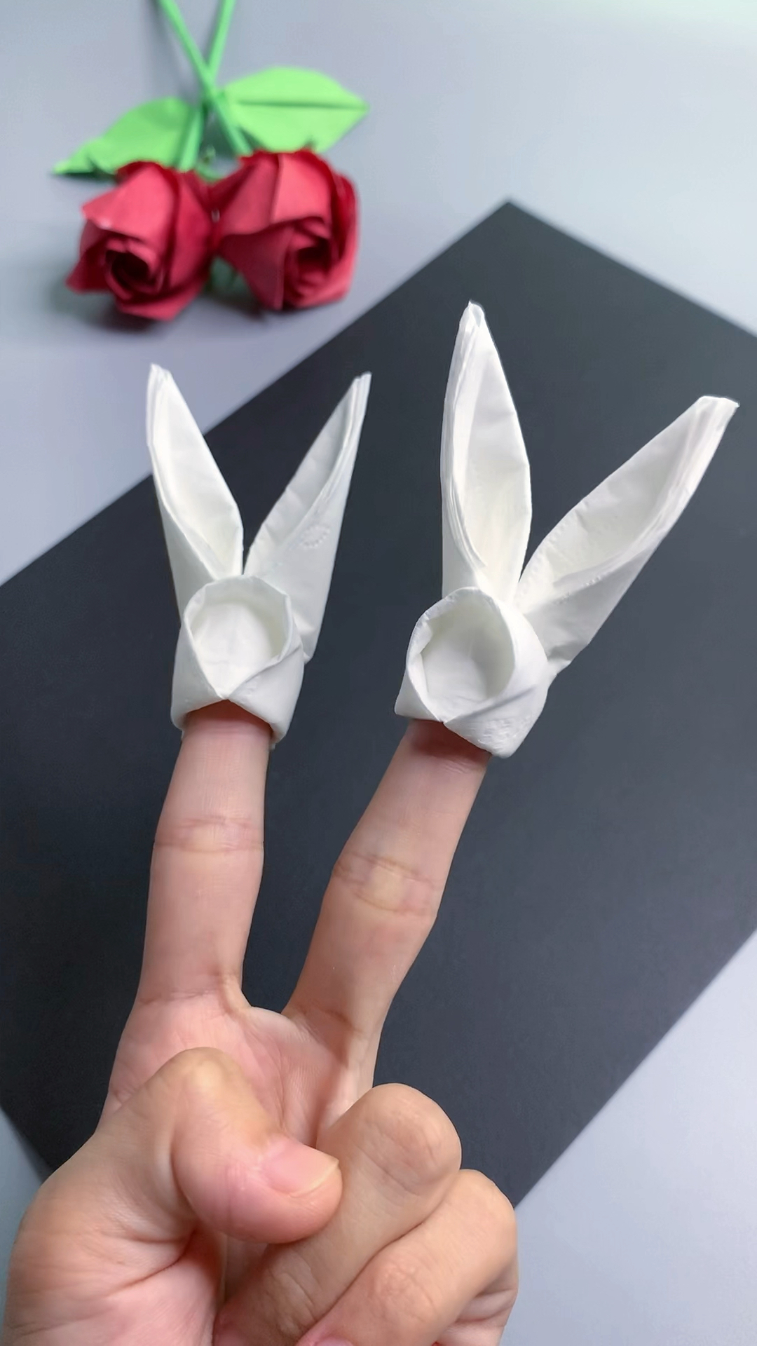 还记得纸巾小兔子怎么做的吗,看一遍就记起来了,超好看