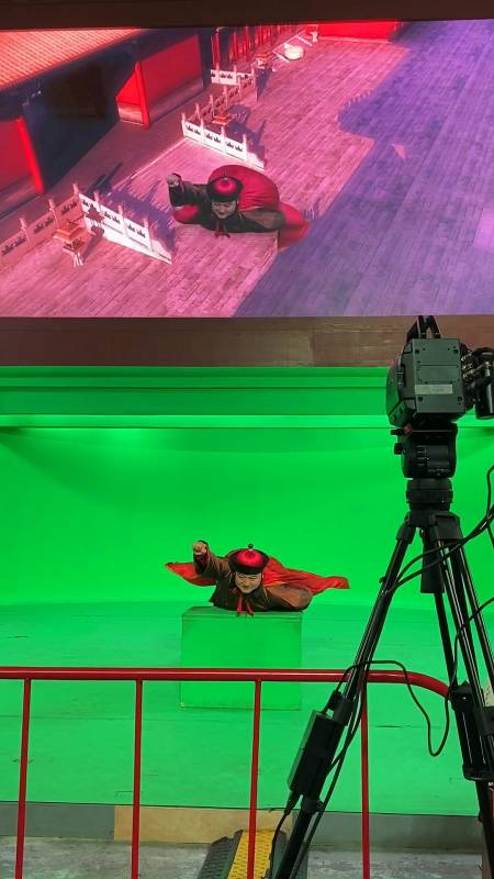 拍戏现场影视剧中神奇的绿布