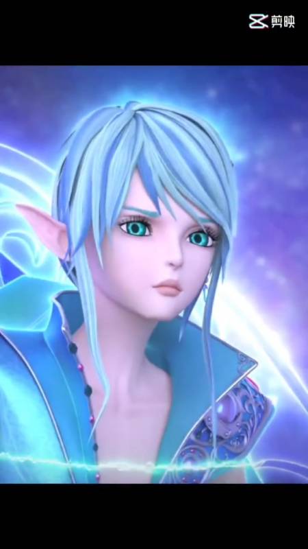 精灵梦叶罗丽#默来到灵犀阁唤水王子,他看到她流露