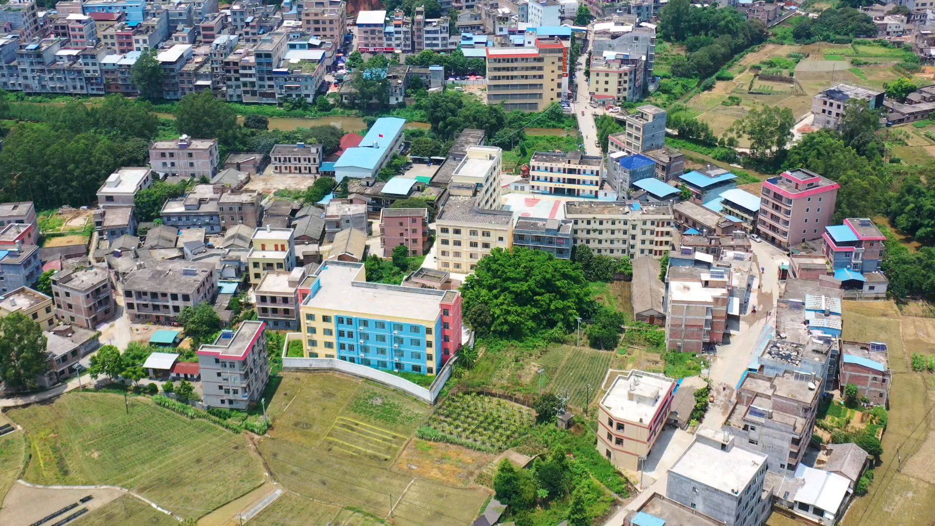 航拍#航拍博白县28个乡镇之黄凌镇