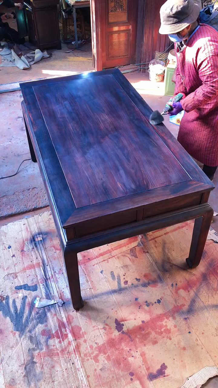 老挝酸枝干泡茶桌