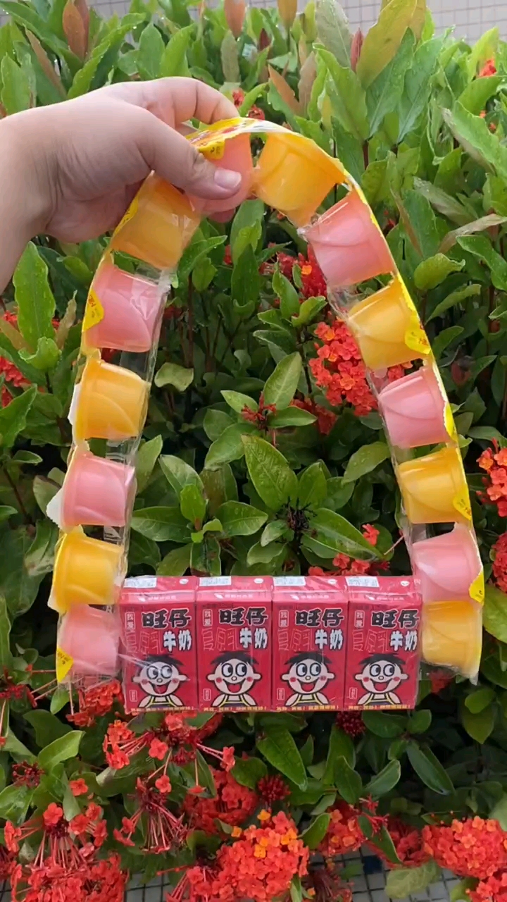 手工制作#六一儿童节给宝贝做果冻旺仔包.