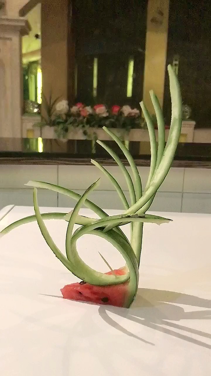 高手在民间#脆皮西瓜拉花绝招