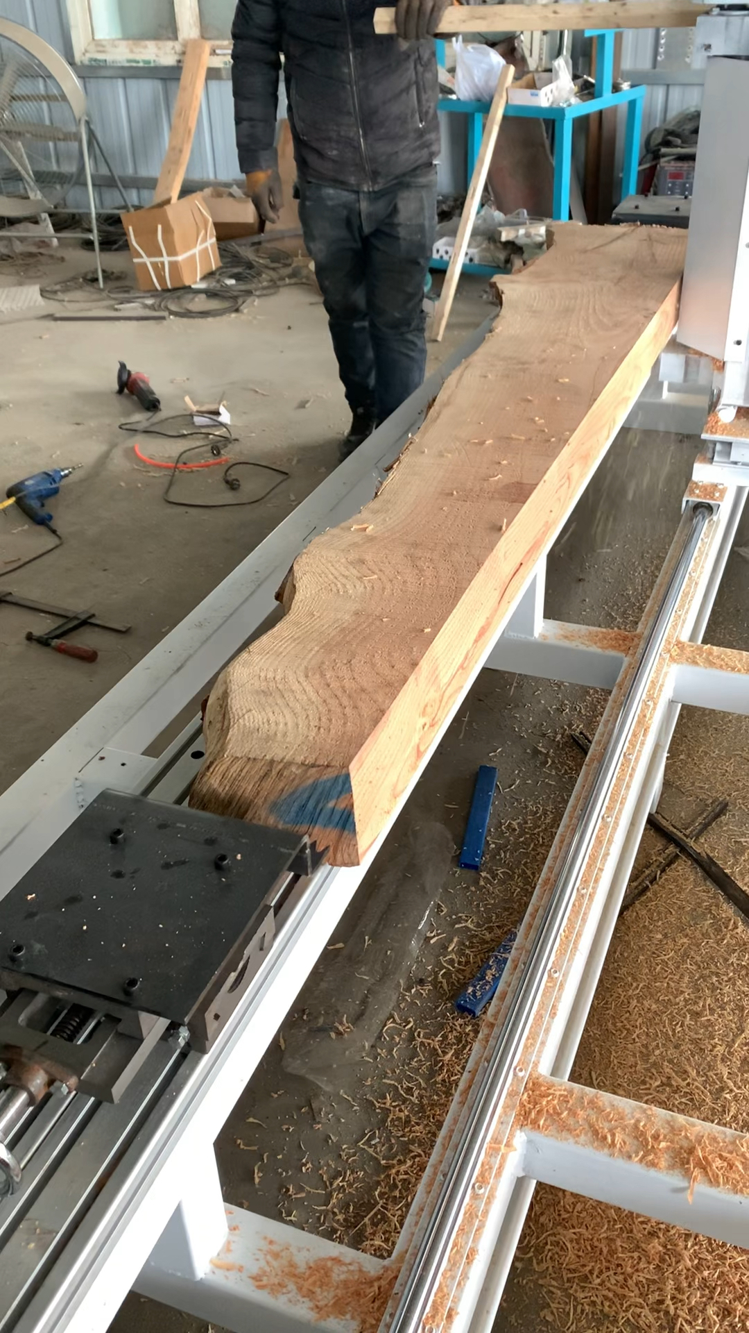 寿材合缝刨#木工寿材合缝刨合缝平整光滑加工长度3米-度小视