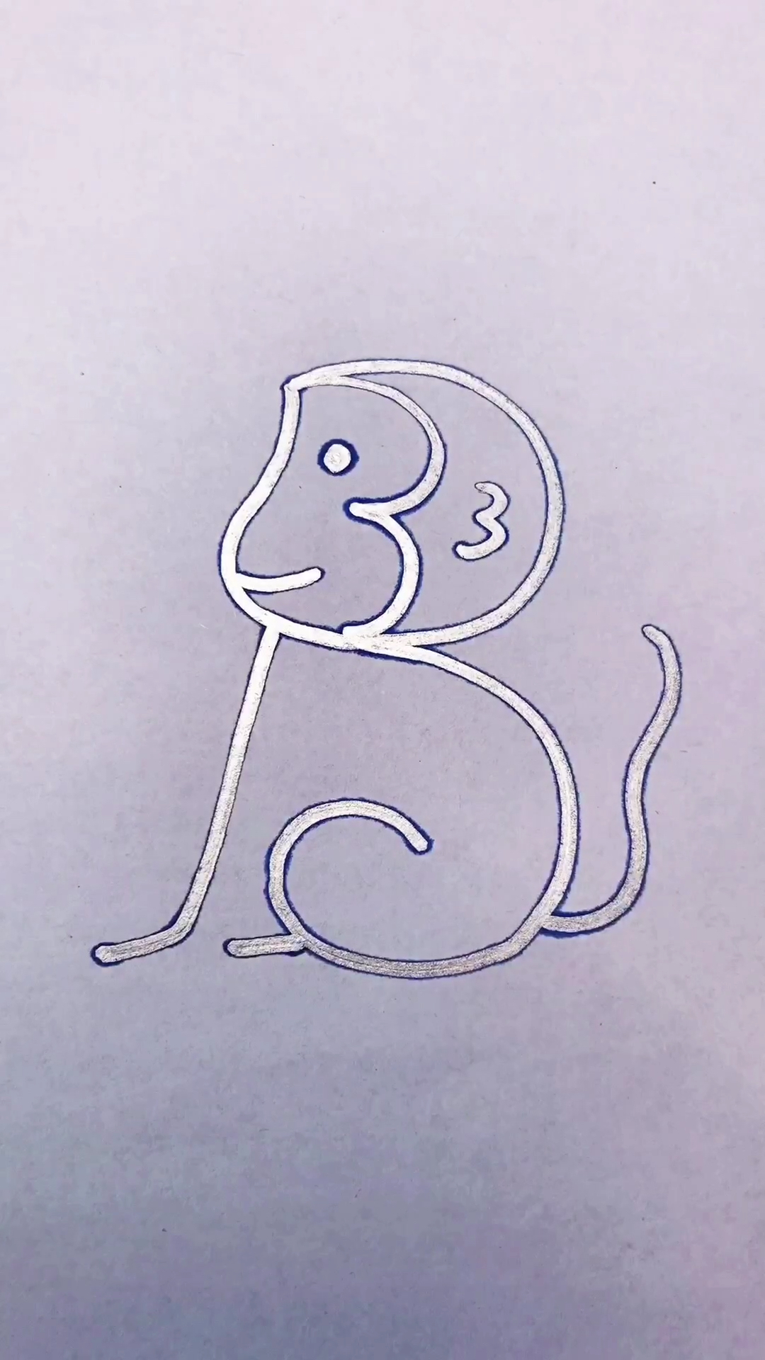 我要上热门#数字3画小猴子