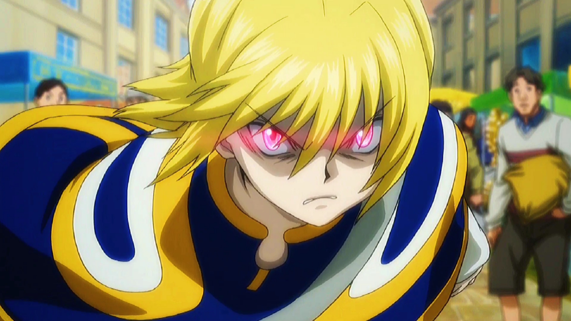 全职猎人#动漫酷拉皮卡第一次下山考验