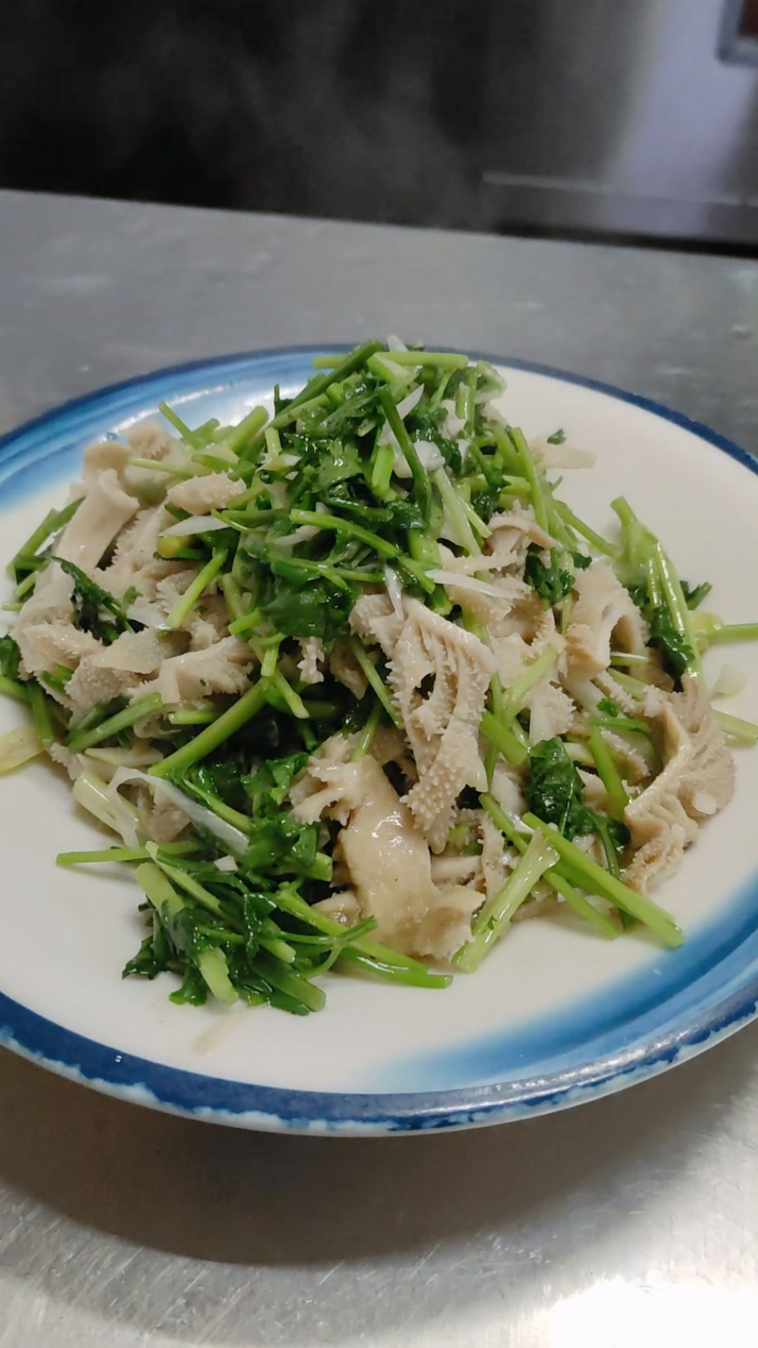 芫爆百叶,炒的真棒